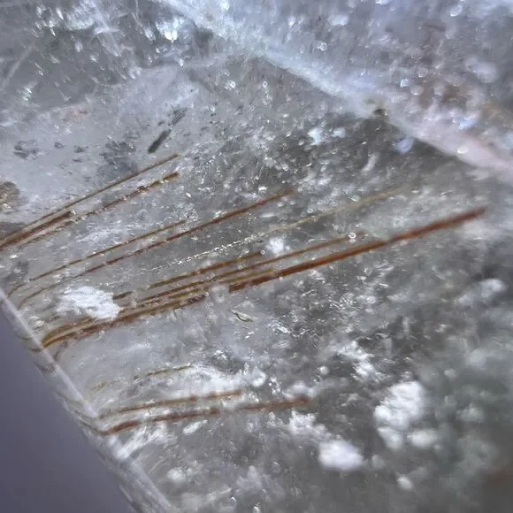 Golden Rutilated Threads and Garden Quartz Heart Carving (1)‎ - Picture 12 of 16